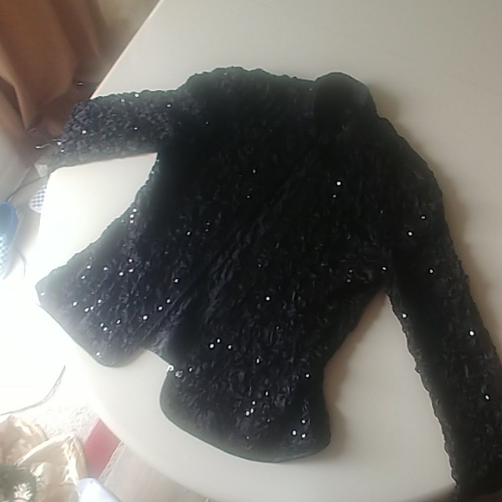 Black Sequin Blazer